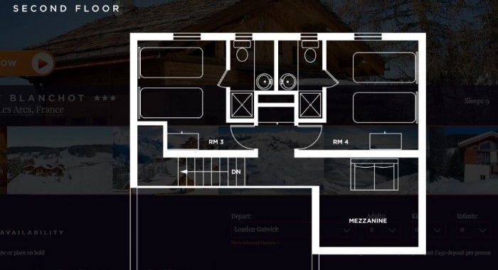 Chalet Blanchot, Les Arcs: Plan Peisey ski chalet, image 8